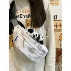 Japonês ins nicho Tie-Dye saco do mensageiro feminino versão coreana verão estudante All-Match leve saco de peito menina