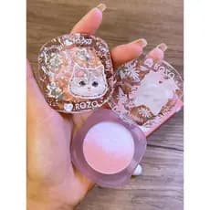 R ROZO Cute Fun Meow Blush Palette Duas Cores Gradiente Blush Roxo Cor Expandida Blush Azul Rouge Natural Brightening Ma