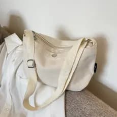 Casual All-Match pequeno saco feminino Popular japonês Harajuku bolsa de lona ombro pequeno quadrado saco estudante clas
