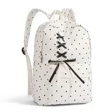 Nicho estilo cor sólida bolinhas arco grande capacidade mochila bonito menina mochila de viagem ao ar livre moda mochila