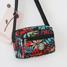 Bolsa feminina novo estilo moda à prova dwaterproof água saco de náilon lona Cross-corpo Multi-camada pequeno saco de co