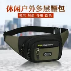 Bolsa de cintura masculina e feminina, multifuncional, resistente ao desgaste, à prova d'água, canteiro de obras, bolsa