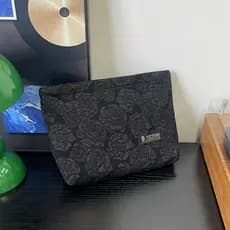 Bolsa forro de textura de flor, bolsa pequena de armazenamento médio, bolsa cosmética feminina 2025, nova bolsa de armaz
