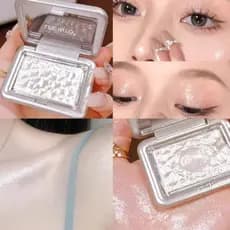 Sensação de frio ~ LEEENTO Dreamland Pó iluminador flutuante iluminando delicado perolado Natural tridimensional contorn
