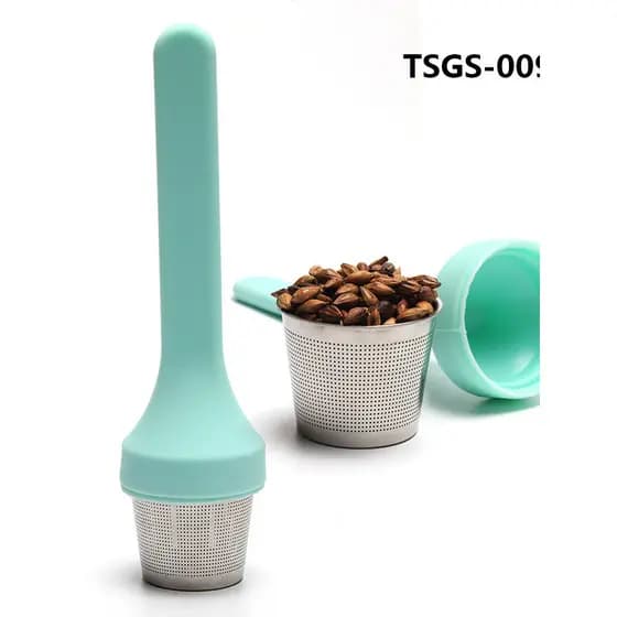 Novo produto alça dobrável Silicone chá fazendo ferramenta útil filtro de chá de qualidade alimentar filtro de vazamento