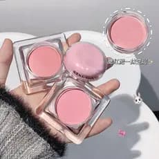 Guache em pó blush lama batendo água em pó blush lama fosco Natural clareamento blush paleta
