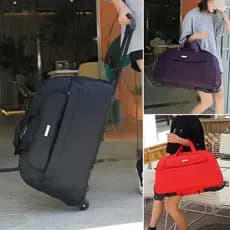 Saco de viagem feminino carrinho saco portátil de grande capacidade impermeável leve bagagem saco de bagagem masculino d