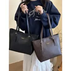 Primavera All-Match bolsa de grande capacidade feminina 2026 novo estilo simples bolsa de ombro estudante universitário