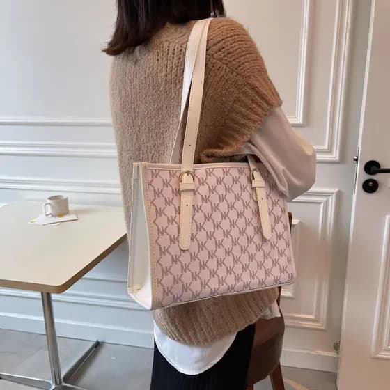 2026 primavera verão novo estilo grande saco Commuter sacola feminina grande capacidade textura moda impressão All-Match
