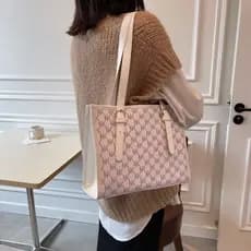 2026 primavera verão novo estilo grande saco Commuter sacola feminina grande capacidade textura moda impressão All-Match