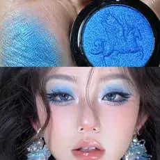 Paleta de sombras azul monocromáticas azul escuro, paleta de sombras infantis piscando Klein azul lago azul oliva pele a