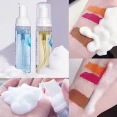 Removedor de maquiagem espuma olho rímel removedor de maquiagem dos olhos pequena garrafa removedor de maquiagem dos olh