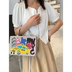 Moda única bolsa mensageiro de um ombro feminina 2025 novo estilo jovem estilo All-Match caixa saco Casual axilas saco