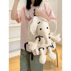Mochila de elefante exclusiva 2025, novo estilo, boneca fofa de desenho animado, bolsa de viagem de grande capacidade, b