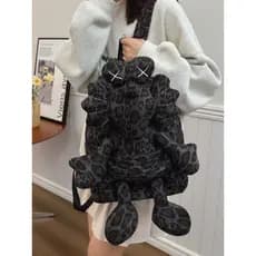 Doce legal dos desenhos animados boneca mochila 2024 inverno novo estilo grande capacidade bonito japonês coreano lazer