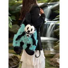 Influenciador bolsa feminina de venda quente 2024 novo estilo de grande capacidade moda bolsa mensageiro de um ombro coe