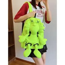 2025 novo estilo rua sésamo bonito dos desenhos animados mochila feminina grande capacidade estudante saco de escola mod
