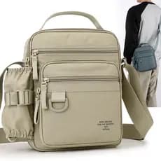 Bolsa mensageiro masculina de pano Oxford à prova d'água, forte, durável, moda masculina, bolsa de ferramentas de grande