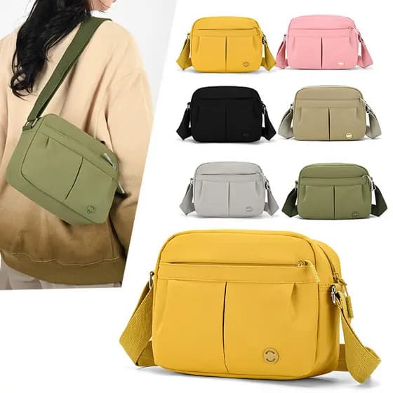Bolsa de ombro de grande capacidade feminina 2024 outono novo estilo bolsa feminina Cross-Border na moda Casual náilon p