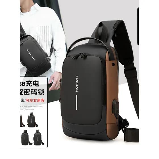 Moda masculina saco de peito grande capacidade saco do mensageiro novo estilo multifuncional saco da motocicleta dos hom