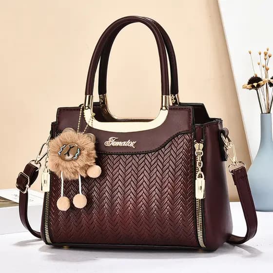 Carolie Bolsa Feminina de Grande Capacidade Moda All-Match Bolsa de Ombro Bolsa Mensageiro Luz Luxo Elegante