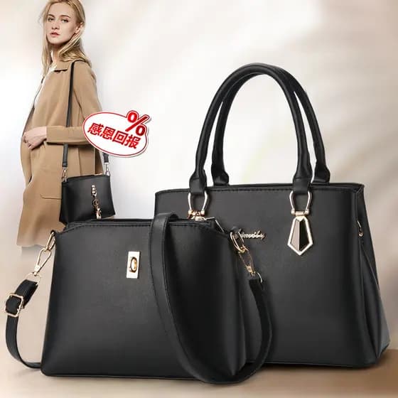 Bolsa feminina 2026 novo estilo moda bolsa criança mãe grande saco simples All-Match atmosfera versão coreana um ombro b