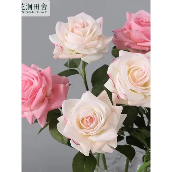 Sinta-se hidratante rosa concubina rosa flor artificial decoração de casamento flor de casamento rosa flor artificial
