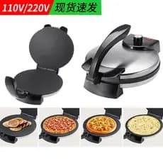 Máquina elétrica de fazer pão, 1800W, crepe elétrica, fabricante de crepe doméstico, rolo de primavera, fabricante de cr