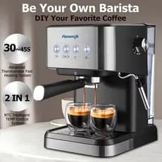 Máquina de café expresso 20bar Máquina de café expresso Latte Cappuccino Espuma de leite