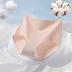 Junei calcinha de madeira feminina, confortável, algodão, cintura alta, barriga estreita, não apertada, sem costura, ele