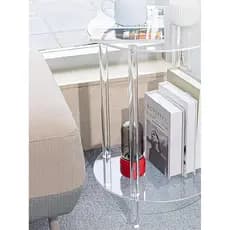 Acrílico pequena mesa transparente destacável canto pequena mesa de centro rack de armazenamento mesa de cabeceira do ba