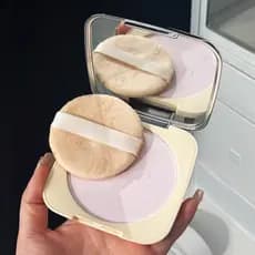 O efeito do Peeling gigante comparável a 790!Pó prensado roxo fixação maquiagem delicada de longa duração controle de ól