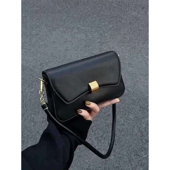 Saco de axilas francês 2026 novo estilo na moda nicho Design luz luxo Baguette saco feminino High-End sentido um ombro M