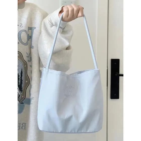 Coreia coreia 2026 novo estilo tridimensional moda bordado saco de alta elasticidade impermeável náilon All-Match