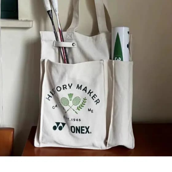 Saco de Badminton ins saco de lona japonês estilo preguiçoso grande capacidade de um ombro portátil saco de esportes All
