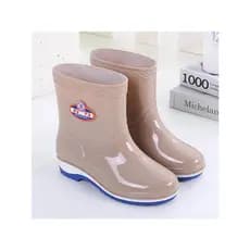 Sapatos de balde botas de chuva femininas moda tubo curto adulto antiderrapante baixo tubo sapatos de borracha à prova d