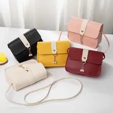 2024 Senhoras Bolsa Pequena Diária All-Match Primavera Verão Bolsa Feminina Contraste Cor Pequena Bolsa Quadrada Pérola