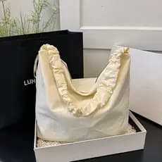 Senhoras bolsa mensageiro de grande capacidade bolsa de lona feminina 2024 novo estilo All-Match Casual bolsa de pano de