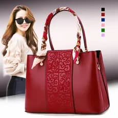 Saco de casamento vermelho feminino novo estilo High-End mãe saco grande capacidade saco de noiva casamento feliz vovó b