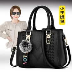 Bolsa feminina verão outono novo estilo na moda europeu americano bolsa pequena bola de pele pingente moda simples ombro