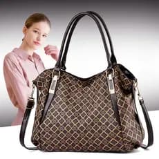 Bolsa feminina de meia-idade bolsa mãe novo estilo moda bolsa de grandes dimensões grande capacidade de um ombro