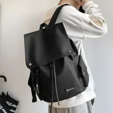 Mochila impermeável masculina moda japonesa Street Wear grande capacidade lazer viagem mochila All-Match cordão mochila
