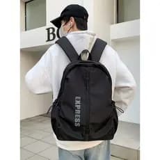 Mochila masculina Casual mochila plissada computador mochila de grande capacidade saco de viagem universidade estudantes