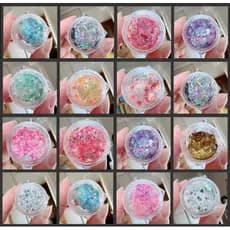 Vem com escalas de sereia pegajosas vara aos olhos glitter ouro pó palco maquiagem lantejoulas glitter pérola pó