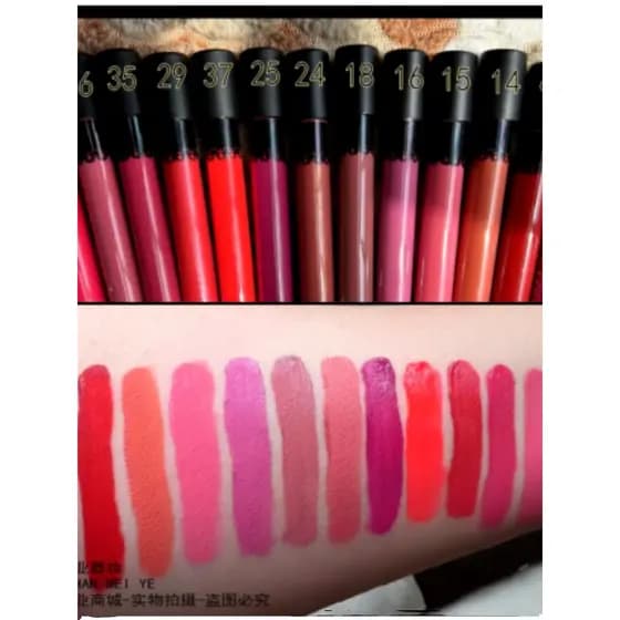 Frete grátis 13 cores veludo à prova d'água copo antiaderente esmalte labial rosa nude rosa vermelho marrom nude pêssego
