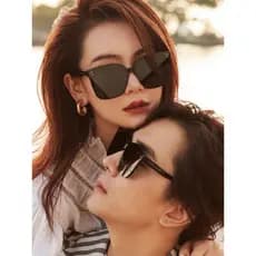 Moda GM óculos de sol feminino na moda novo estilo influenciador grande quadro mais magro olhar óculos de sol masculino