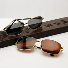 Óculos de sol polarizados masculinos quadrados HD pesca óculos de sol polarizados para dirigir óculos Anti-luz forte