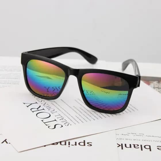 Óculos de sol masculino feminino Universal na moda óculos de sol engraçado foto óculos de sol grande quadro quadrado fab