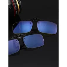 Óculos portáteis clipe masculino computador portátil óculos quadrado clipe olhos luz azul óculos de jogo