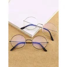 Óculos Retro feminino pequeno quadro redondo literário leve Anti-azul luz All-Match óculos masculino miopia óculos redon